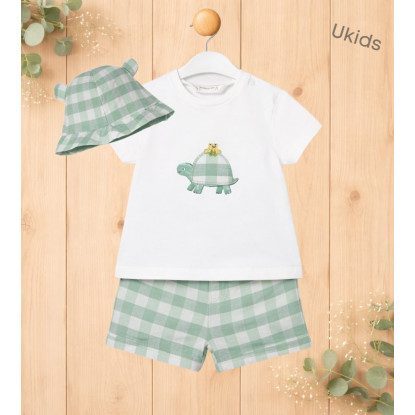 Conj. Pantalon Corto Y Gorro Manzana