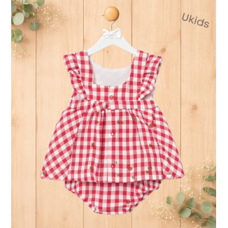 Vestido Sersucker Rojo