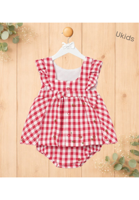 Vestido Sersucker Rojo