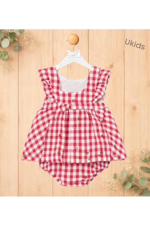 Vestido Sersucker Rojo