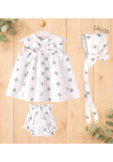 Vestido Estrellas 3 Piezas Bebé Niña Color Varios