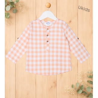 Camisa Infantil Unisex Color  Color Mandarina