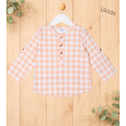 Camisa Infantil Unisex Color  Color Mandarina