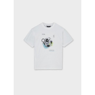 Camiseta M/C Back Print Blanco