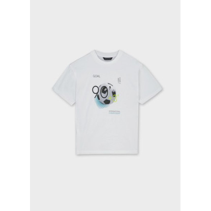 Camiseta M/C Back Print Blanco