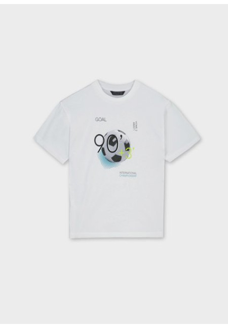 Camiseta M/C Back Print Blanco