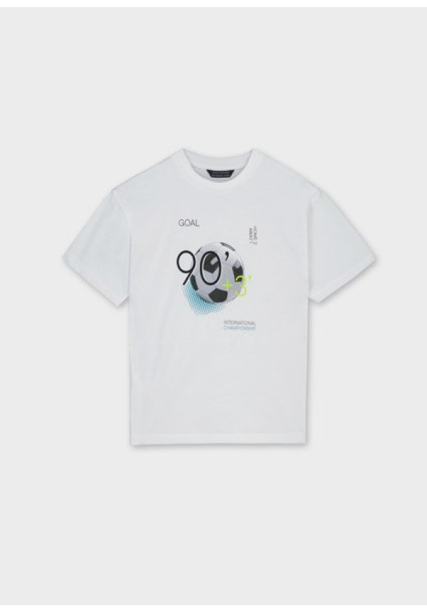Camiseta M/C Back Print Blanco