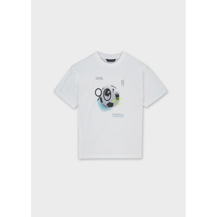 Camiseta M/C Back Print Blanco