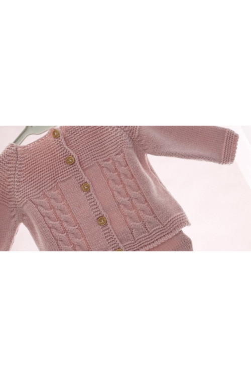 Conjunto Punto Bebe Art. 2004 Rosa Empolvado