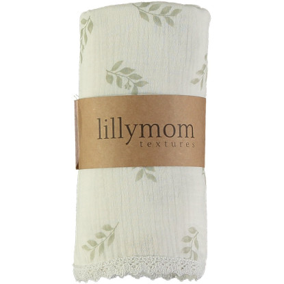 Muselina Orgánica Xxl Plaid Sakura Color Forest