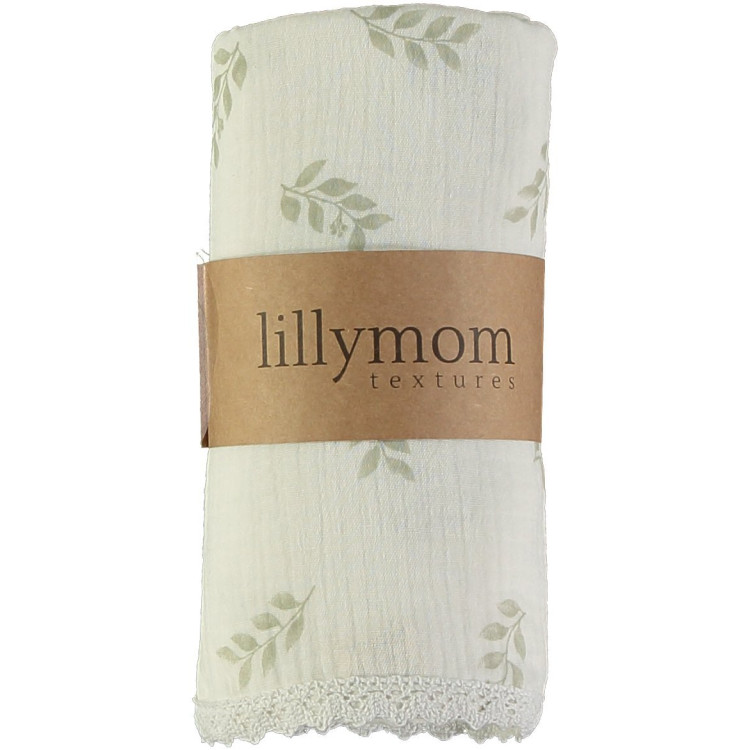 Muselina Orgánica Xxl Plaid Sakura Color Forest