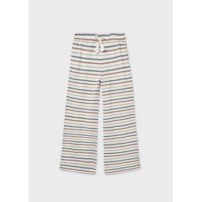 Pantalon Largo Tipo Crochet Hueso-Arci