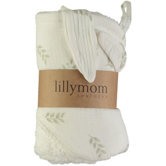 Capa Baño Rizo Orejitas Xl Towel Sakura  Color Forest