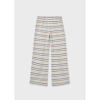 Pantalon Largo Tipo Crochet Hueso-Arci