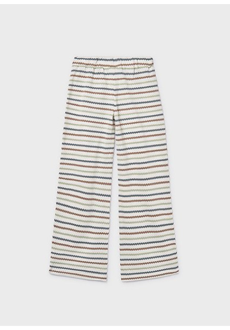 Pantalon Largo Tipo Crochet Hueso-Arci