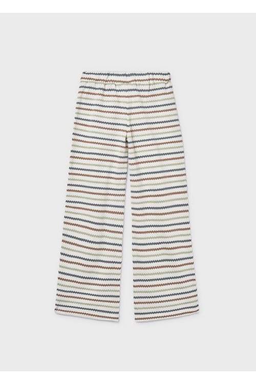 Pantalon Largo Tipo Crochet Hueso-Arci