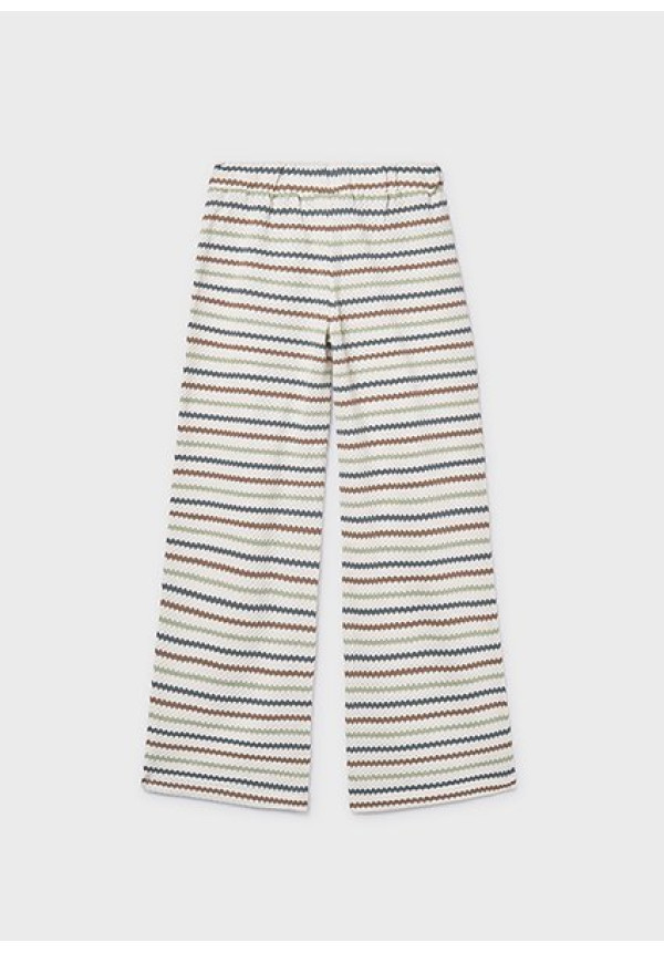 Pantalon Largo Tipo Crochet Hueso-Arci