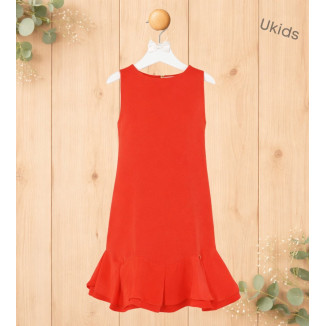 Vestido Niña Naranja