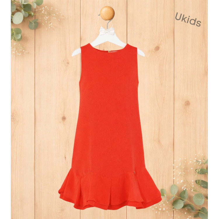 Vestido Niña Naranja