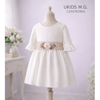 VESTIDO CEREMONIA PLUMETI ALG. LAZO ARENA