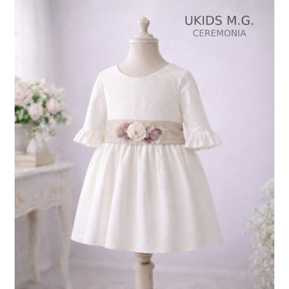 VESTIDO CEREMONIA PLUMETI ALG. LAZO ARENA