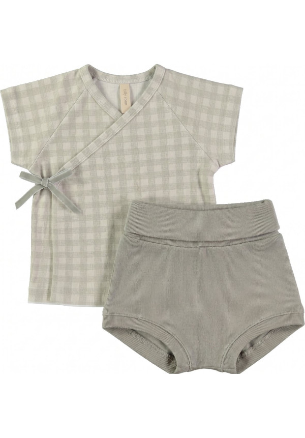 Conjunto camiseta cruzada manga corta + culotte. SMILE TOSCANA FOREST