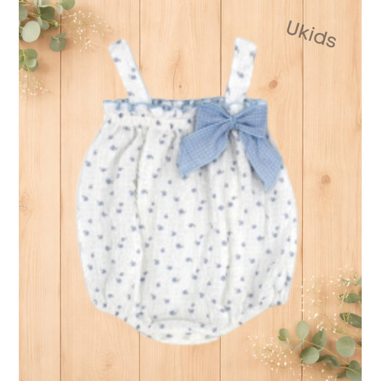 Pelele Corto Color Porcelana