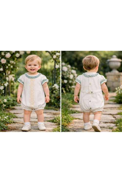 Ranita Algodón Color Verde Empolvado