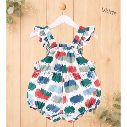 Peto Rana Manchas Bebé Niño Color Rosa Y Verde