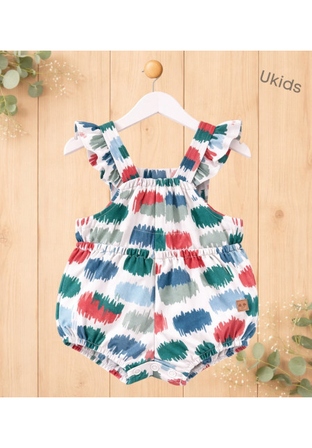 Peto Rana Manchas Bebé Niño Color Rosa Y Verde