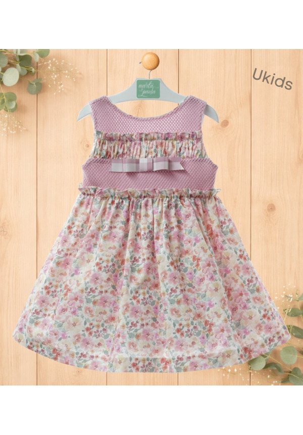 Vestido Infantil Art.0507 'Familia Sakura' Rosa Dulce