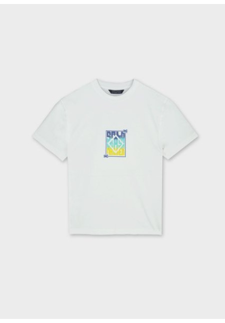 Camiseta M/C Back Print Bco-Lemon