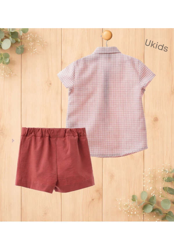 Conjunto Bebe Art.0253 'Familia Maemuki' Coral