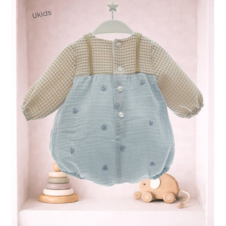 Pelele Art.9110 \'Familia Catarina\' Celeste Empolvado