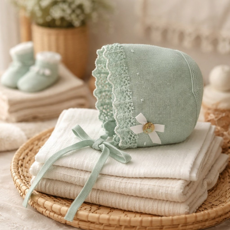 Capota Punto \'Cauce\' Verde Agua/Blanco