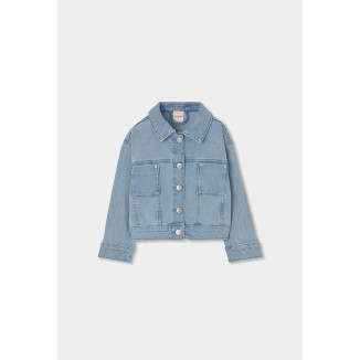 Cazadora Denim De Niña Azul