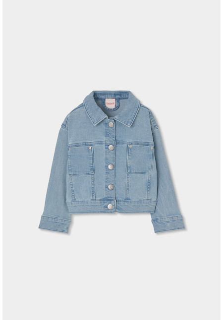 Cazadora Denim De Niña Azul