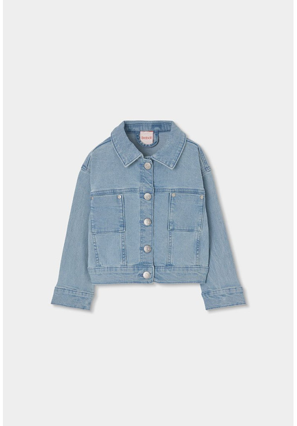 Cazadora Denim De Niña Azul