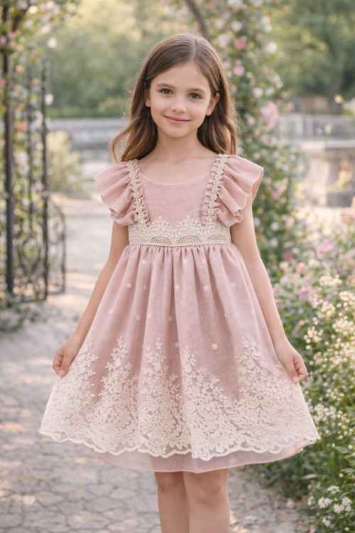 Vestido Bambula Color Salmón