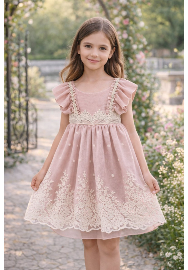 Vestido Bambula Color Salmón