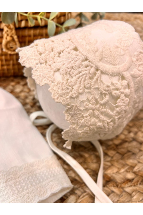 PELELE BAMBULA BORDADA MANGA FRANCESA crudo