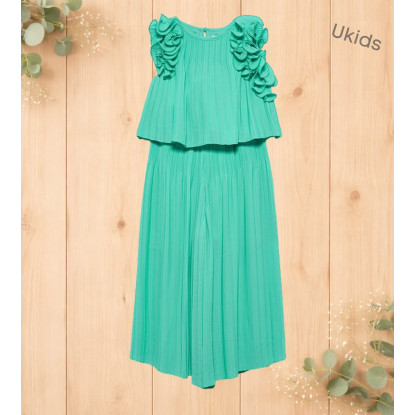 Conj. Pantalon Gasa Plisada Agua