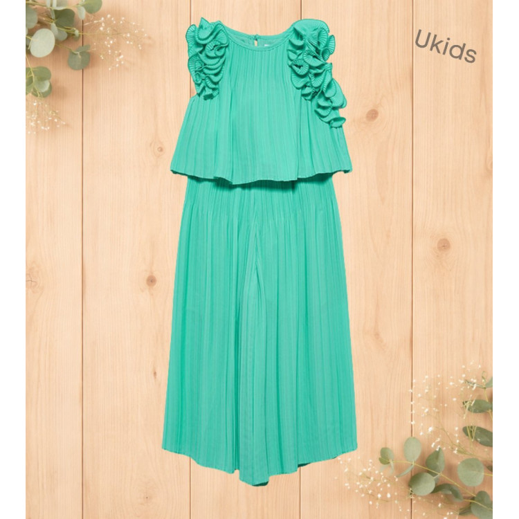 Conj. Pantalon Gasa Plisada Agua