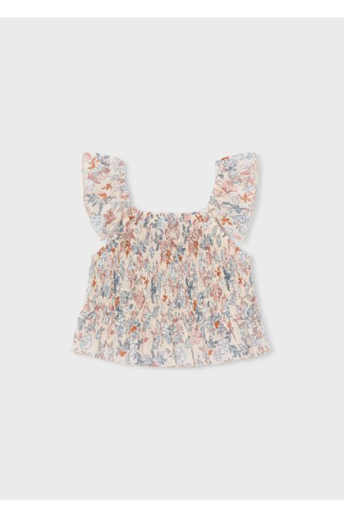 Top Bambula Estampado Salmon