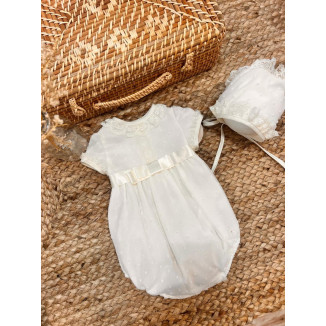 Pelele Plumeti Lazo Central Beige