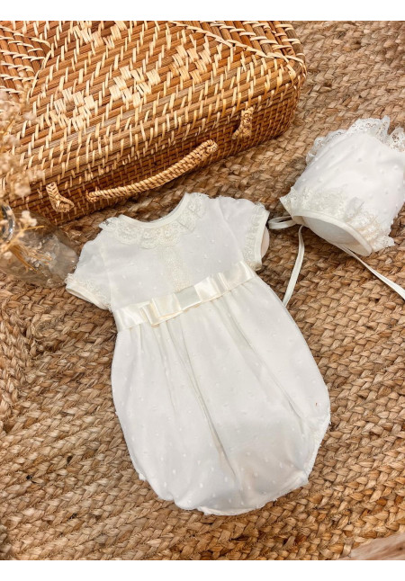 Pelele Plumeti Lazo Central Beige