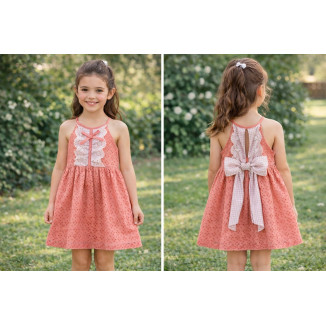 Vestido Infantil Art.0504 \'Familia Maemuki\' Coral