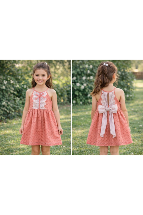 Vestido Infantil Art.0504 'Familia Maemuki' Coral