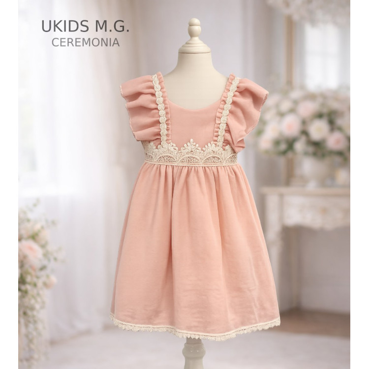 Vestido Bambula Talle Medio Salmón