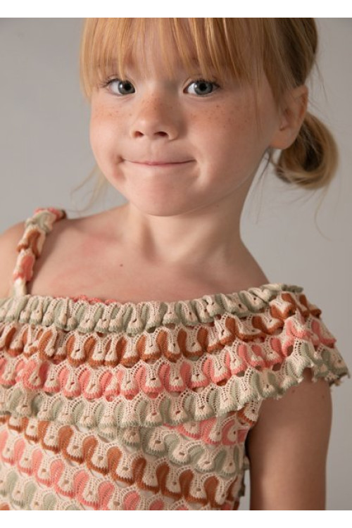 Conj. Short Punto Fantasia Mandarina